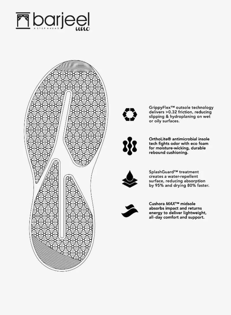 barjeel uno 008-3755 Barjeel Uno Mens Casual Slip in Shoes 689-004 Black